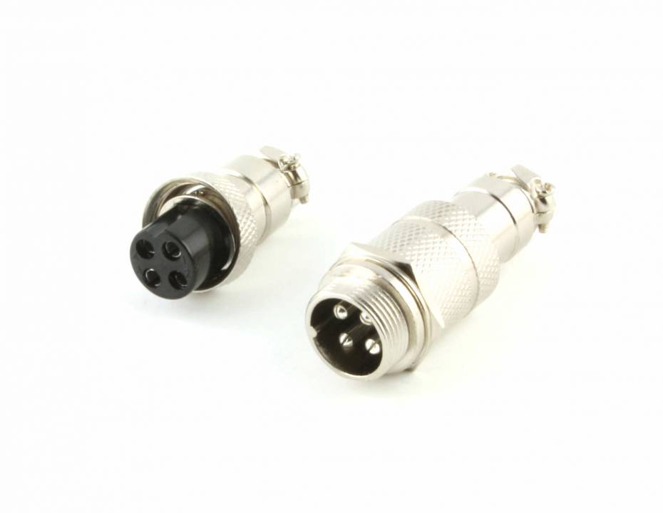 GX16 4-Pin 16mm Stecker Buchse Steckverbinder Anschlusstecker Female Male Sensor 