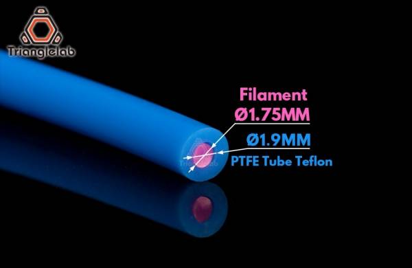 Teflon Rohr Spezielle Angepasste Hohe Qualität 1.9mm OD 4mm 3 M PTFE Rohr für TL-Feeder Blau