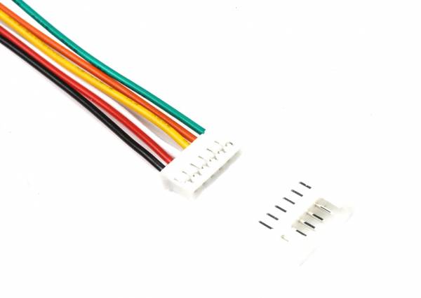 Mini Micro JST 2.0 PH 6-Pin 5 Stück Connector plug Mit Kabel 300MM